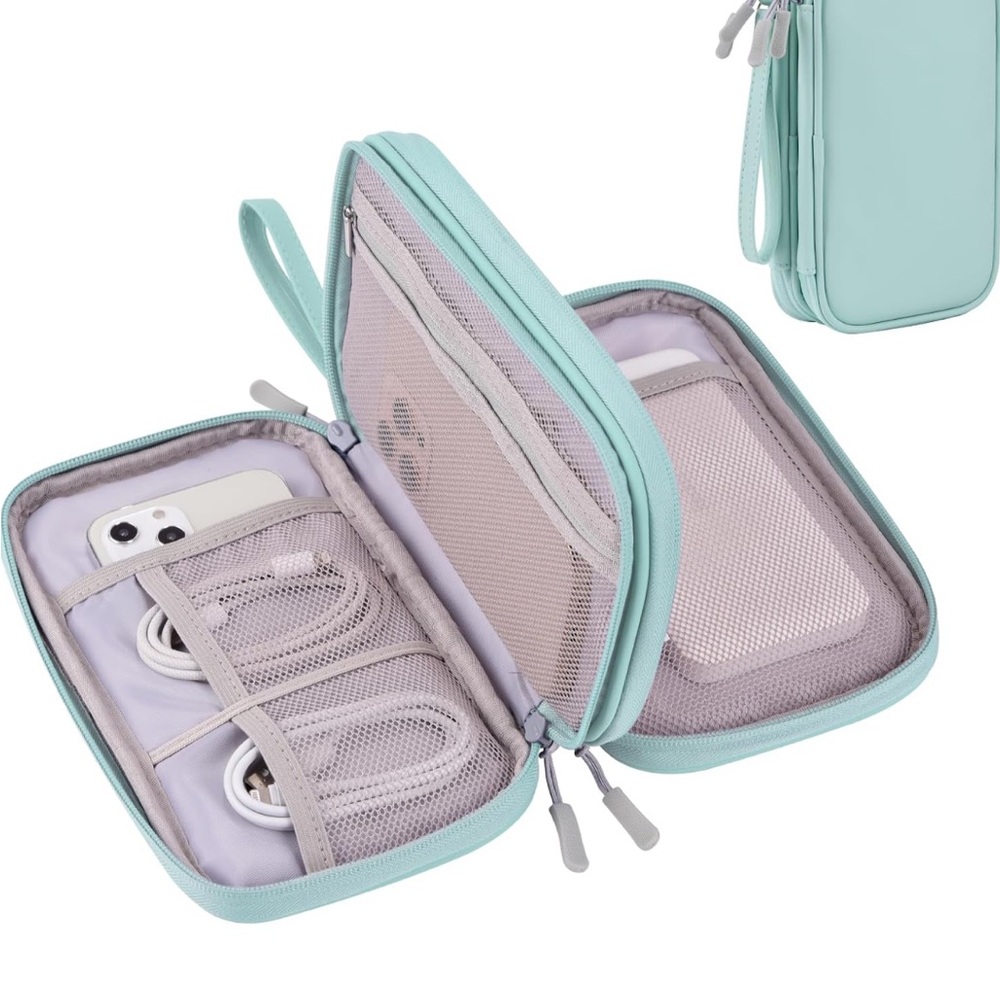 Mint Green Travel Organizer Case